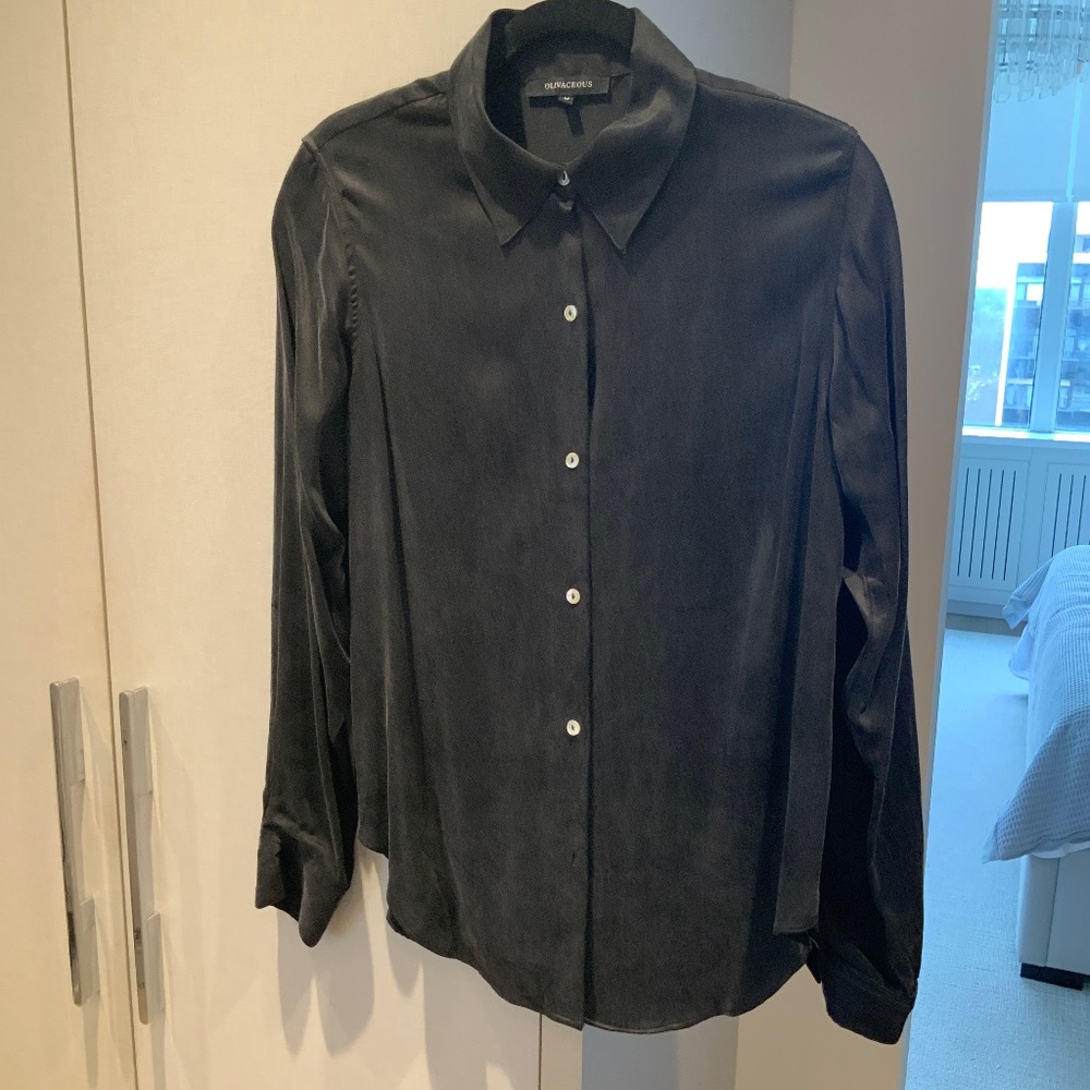 Ladies washed silk blouse.